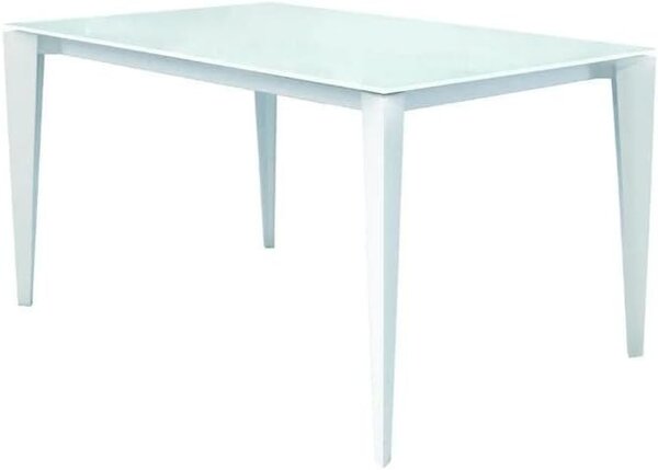 Tavolo da pranzo allungabile moderno bianco 140 x 90