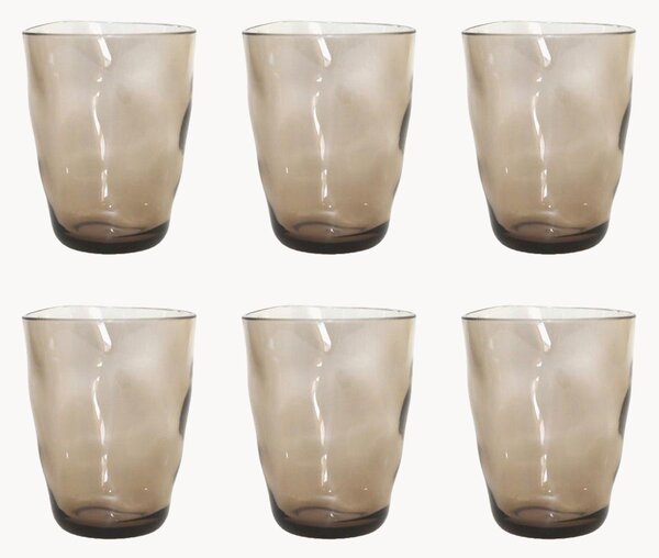 Set di 6 bicchieri Wavy
