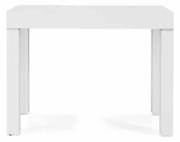 Tavolo consolle da pranzo in legno moderno bianca 50/300 x 90