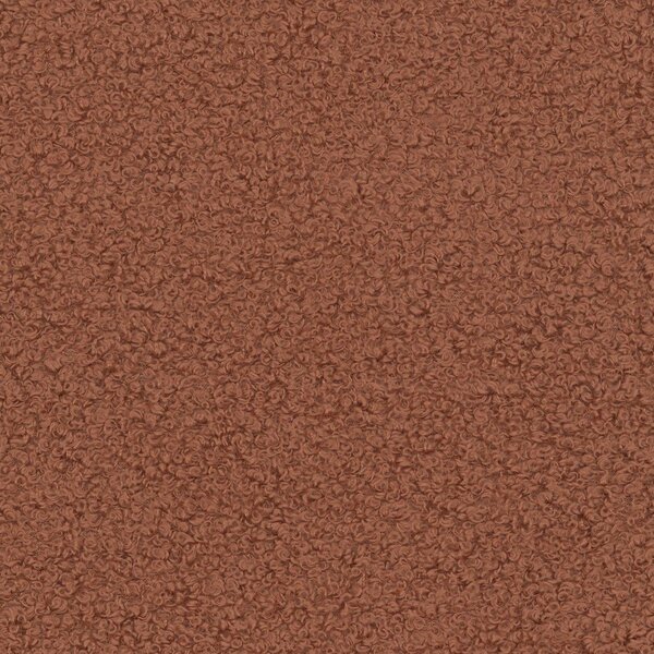 Poltrona in tessuto bouclé color mattone Jenny - Micadoni Home
