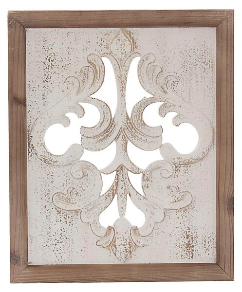 Pannello decorativo in abete intagliato, 45X2H54 cm