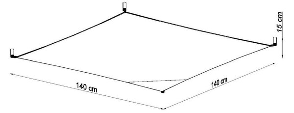 Lampada da Soffitto in Tessuto 6xG13 85W LUNA 4 Bianca