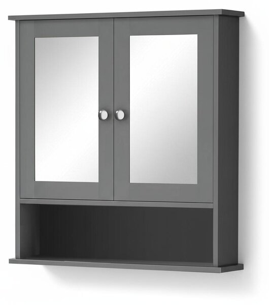 Toiletta Camera Specchio Tavolo Trucco Mobile Make Up 80x33x140 cm.Colore:grigio