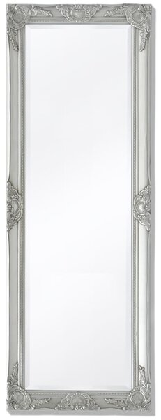 Specchio da Parete Stile Barocco 140x50 cm Argento