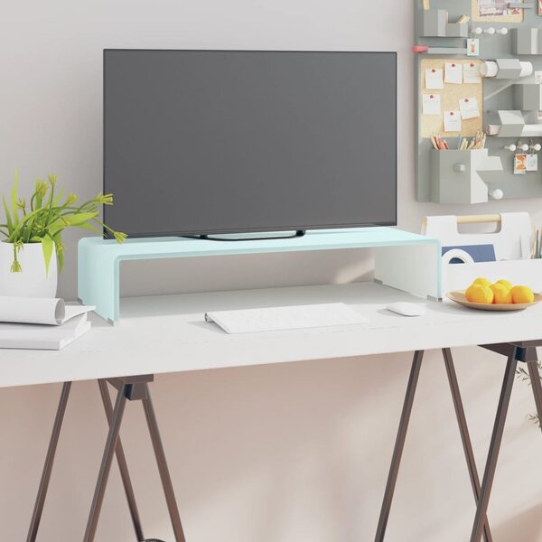 Supporto TV / Rialzo Monitor in Vetro Verde 70x30x13 cm
