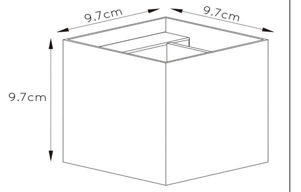 Lucide Applique da parete XIO, dimmerabile, Bianco / Opale, Soggiorno / Sala da pranzo, Alluminio, Moderno, Applique