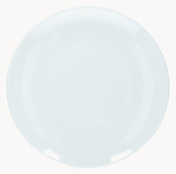 Set di 6 piatti piani Bianco