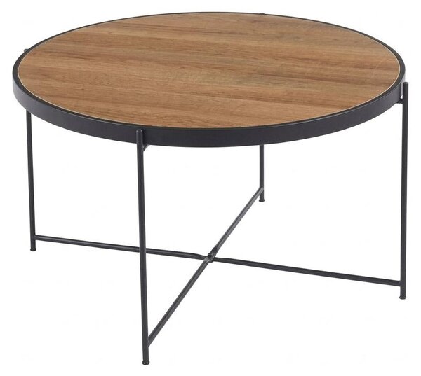 Tavolino da Salotto Design Moderno Legno Naturale Caffè Soggiorno Ø70x40cm - Title: Default Title