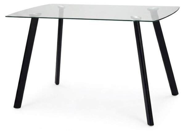Tavolo Fisso Maura Design Moderno Nero Soggiorno Cucina Casa 130x75x75