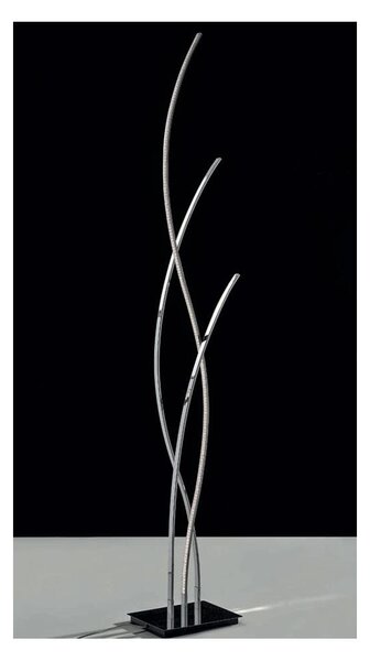 ONDA LAMPADA DA TERRA H 163 CM IN CROMO LUCIDO A LED 35W 2800 LUMEN ON/OFF MODERNA