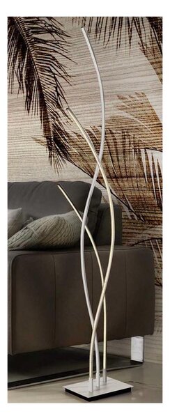 ANELLI LAMPADA DA TERRA METALLO BIANCO LED 35W LUCE CALDA ON/OFF MODERNA