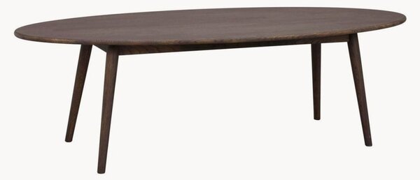 Tavolino ovale da salotto in legno di quercia Tompkins