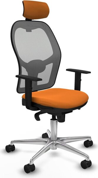 Sedia da ufficio con poggiatesta Jorquera Piqueras y Crespo 1D086N2 Arancione
