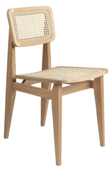 Sedia in legno di quercia con intreccio viennese C-Chair