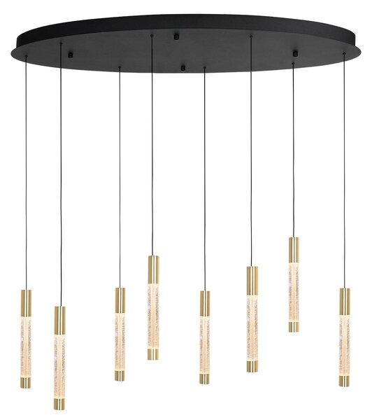 Lampada a sospensione - ottone - Alisio - vetro metallo - lampada di design - LED - 4580ME - Steinhauer