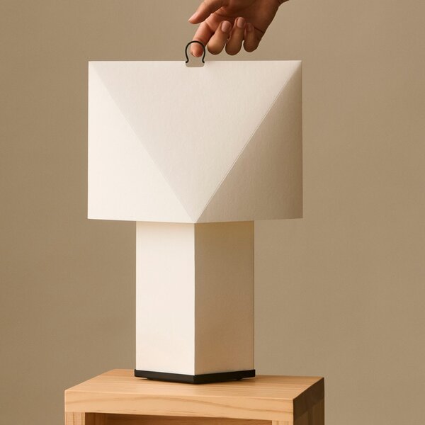 Lampade da tavolo HAY, Aplat, Bianco, Soggiorno, Carta / Cartone, Moderno
