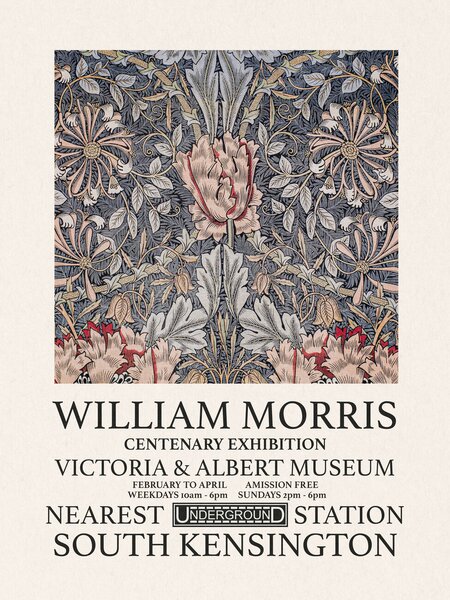 Stampa artistica Honeysuckle Special Edition - William Morris, (30 x 40 cm)
