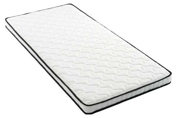 Materasso a molle insacchettate 90x190 cm, grado di rigidità H3, materasso ergonomico spesso 10 cm, materasso arrotolato di colore bianco, adatto per letto e divano letto