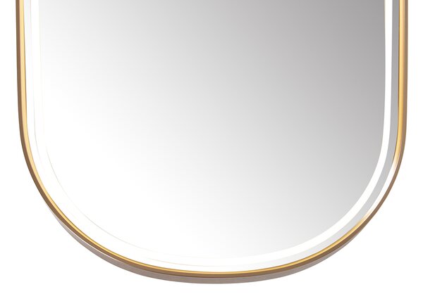 Specchio da bagno oro rosa con LED e dimmer touch - Geraldien