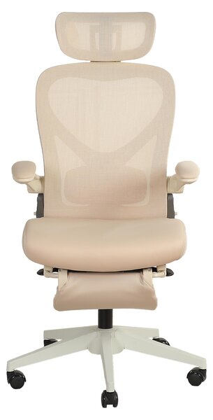 Sedia da ufficio ergonomica pieghevole, salvaspazio, con supporto lombare, cuscini in schiuma, braccioli pieghevoli, poggiatesta 3D e poggiapiedi. L3