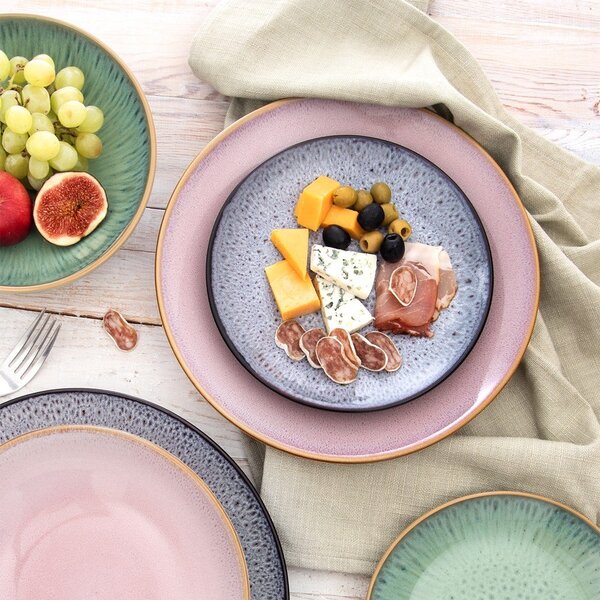 Piatto da dolce viola in ceramica ø 20,5 cm Glaze – Orion