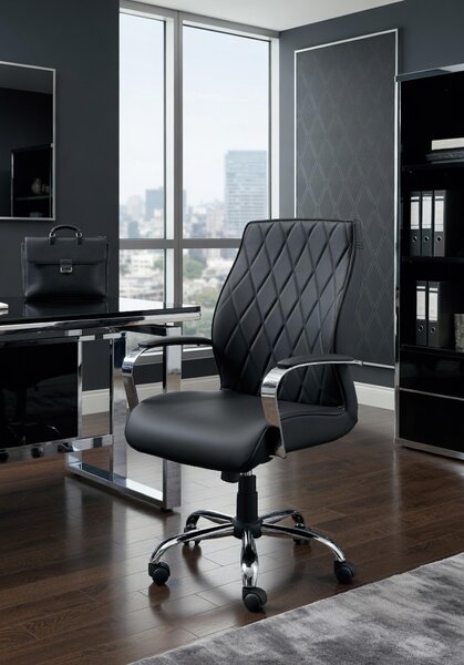 Sedia da ufficio ergonomica, adatta sia per l'ufficio che per l'ambiente di lavoro domestico, dotata di braccioli
