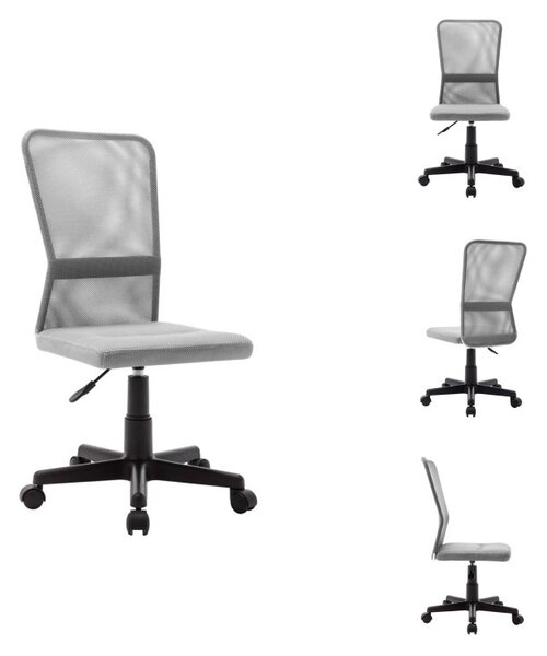VidaXL Sedia da ufficio grigia 44x52x100 cm in tessuto a rete - Sedie da ufficio
