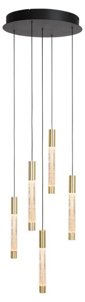 Lampada a sospensione - ottone - Alisio - vetro metallo - Ø 35cm - LED - 4579ME - Steinhauer