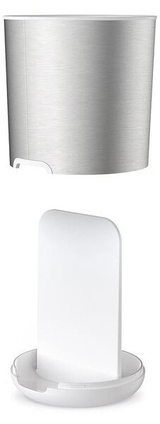 Portaspazzolino argentato in acciaio inox Duo Steel – Joseph Joseph