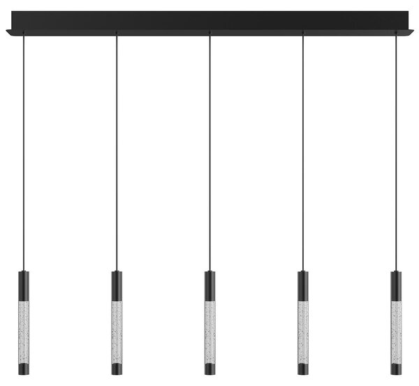 Lampada a sospensione - nero - Alisio - vetro metallo - lampada di design - LED - 4578ZW - Steinhauer
