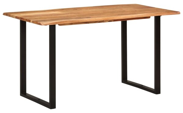 Tavolo da Pranzo 140x70x76 cm in Legno Massello di Acacia