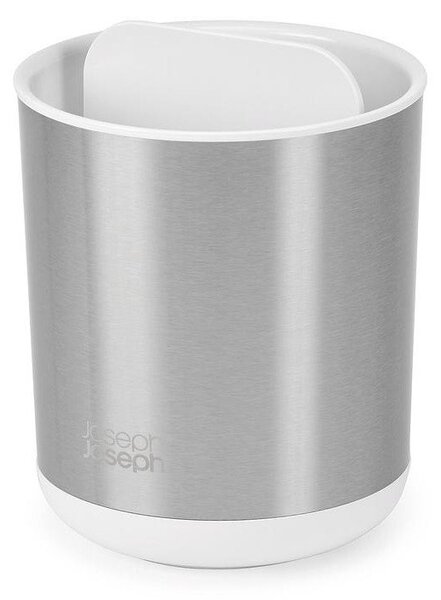 Portaspazzolino argentato in acciaio inox Duo Steel – Joseph Joseph