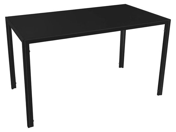 Tavolo da Pranzo Moderno Riley Nero Soggiorno Cucina Ufficio 130x70x75cm