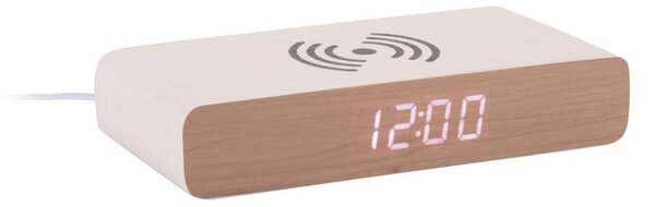 Sveglia digitale con ricarica wireless Retro Flat LED – Karlsson
