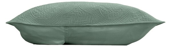 Set con copriletto e federa verde in microfibra 240x260 cm Romane – douceur d'intérieur