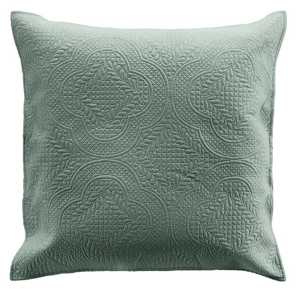 Set con copriletto e federa verde in microfibra 240x260 cm Romane – douceur d'intérieur