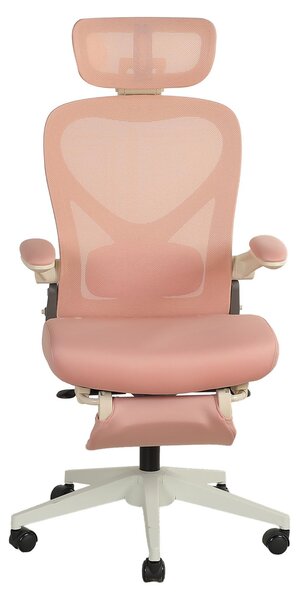 Sedia da ufficio ergonomica pieghevole, salvaspazio, con supporto lombare, cuscini in schiuma, braccioli pieghevoli, poggiatesta 3D e poggiapiedi. L3