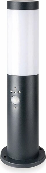Piantana, acciaio inox, antracite, rilevatore di movimento, VT-838