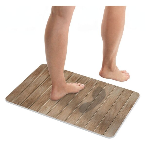 Tappetino per il bagno colore naturale scuro in diatomite 39x60 cm Argiri – Wenko