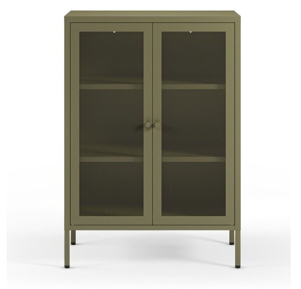 Armadietto verde in metallo 70x100x40 cm Fayna – Marckeric