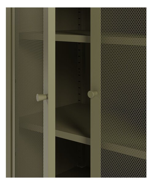 Armadietto verde in metallo 70x100x40 cm Fayna – Marckeric