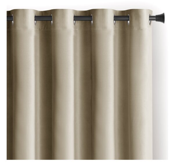 Tenda parzialmente oscurante marrone/beige in velluto 140x245 cm Eyelets – Restilo