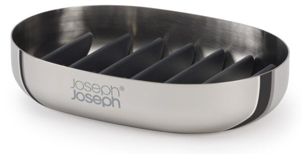 Portasaponetta color argento lucido in acciaio inox EasyStore Luxe – Joseph Joseph