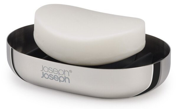 Portasaponetta color argento lucido in acciaio inox EasyStore Luxe – Joseph Joseph