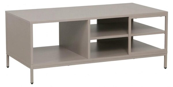 Tavolino da Salotto Moderno Design Elegante Soggiorno Tortora 100x50x40cm - Title: Default Title