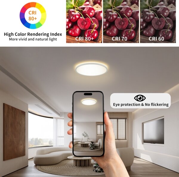 Brilagi - Lampada LED da bagno ULTRA SLIM LED/12W/230V diametro 22,5 cm bianco IP54