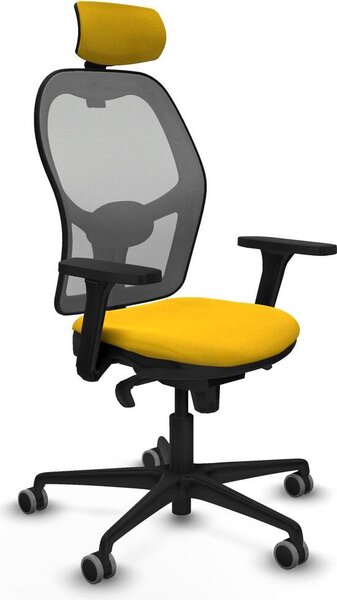 Sedia da ufficio con poggiatesta Piqueras y Crespo 3D036G2 Giallo