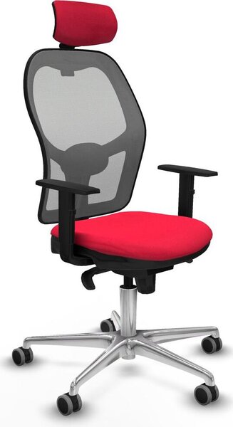 Sedia da ufficio con poggiatesta Jorquera Piqueras y Crespo 1D086G2 Rosso