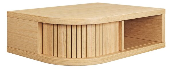 Comodino colore naturale con effetto rovere Farsta – Woodman