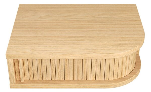 Comodino colore naturale con effetto rovere Farsta – Woodman
